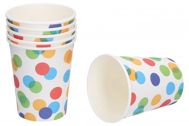 Kubki imprezowe KROPKI 250ml, 6 szt.