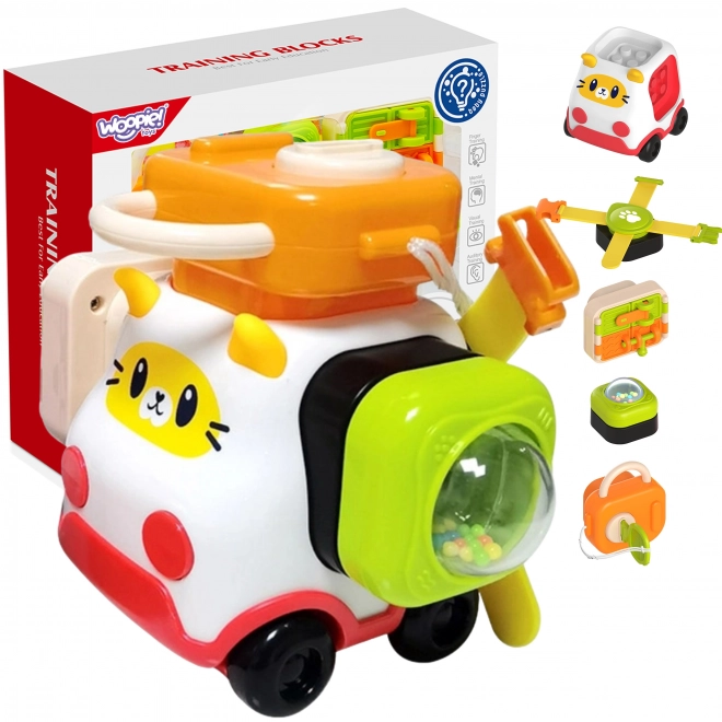 Woopie Montessori zestaw do budowy auto kotek dla dzieci