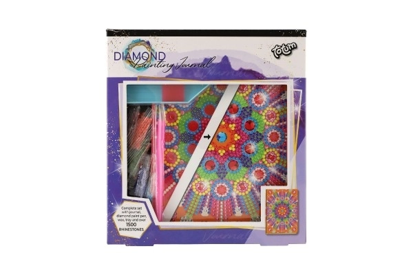 Kreatywny dziennik z diamentami - mandala