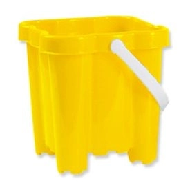 Androni Wiaderko zamek 4 wieże wysokość 16 cm – żółty