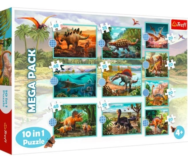Puzzle Poznaj Dinozaury