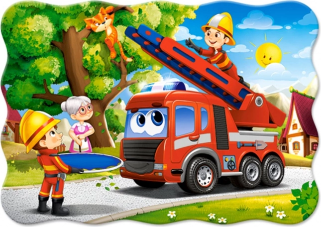 puzzle strażacy na akcji ratunkowej 30 elementów