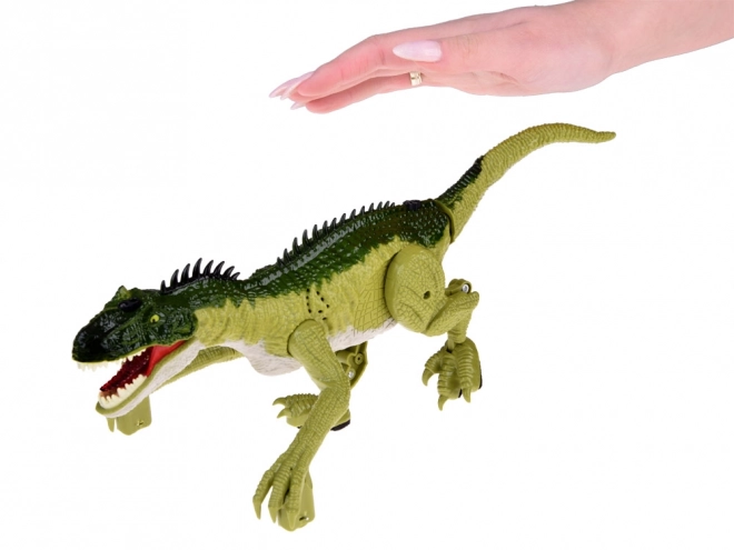 Zielony dinozaur na pilota