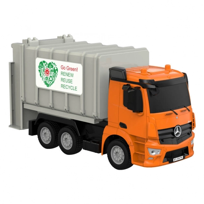 RC śmieciarka na zdalne sterowanie 1:26 Double Eagle (pomarańczowe) Mercedes-Benz Antos E676-003