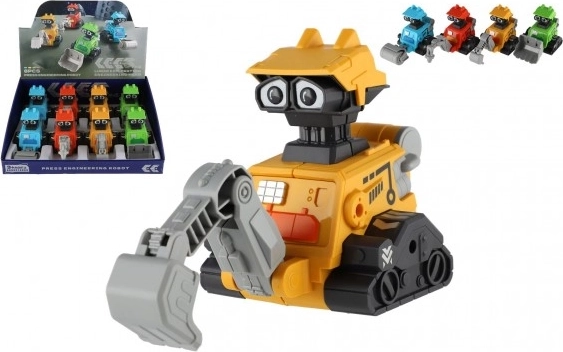 Kosmiczny robot na napęd cierny – plastikowy jeżdżący robot 14 cm, 4 rodzaje