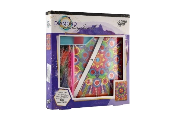 Kreatywny dziennik z diamentami - mandala