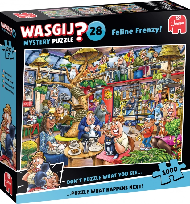 Jumbo Puzzle Wasgij Mystery: Kocie szaleństwo 1000 części