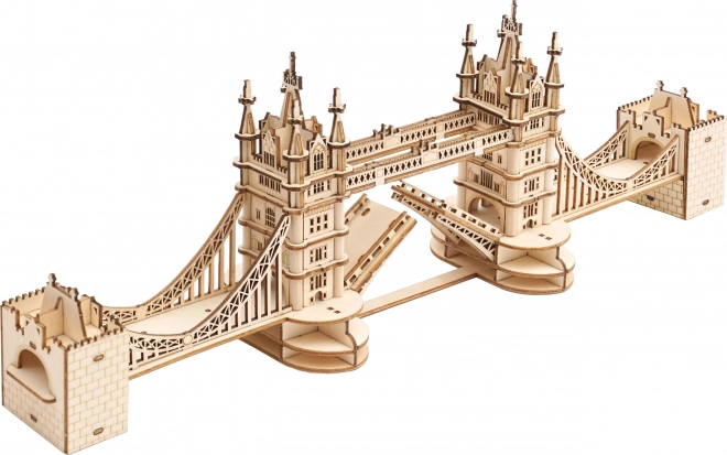 RoboTime drewniane 3D puzzle most Tower Bridge świecący