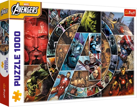 puzzle 1000 elementów - Marvel Avengers bohaterowie