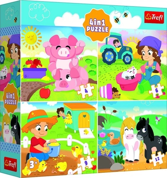 Puzzle Zwierzątka na Wsi