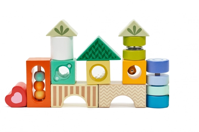 Drewniane sensoryczne klocki Classic World Montessori