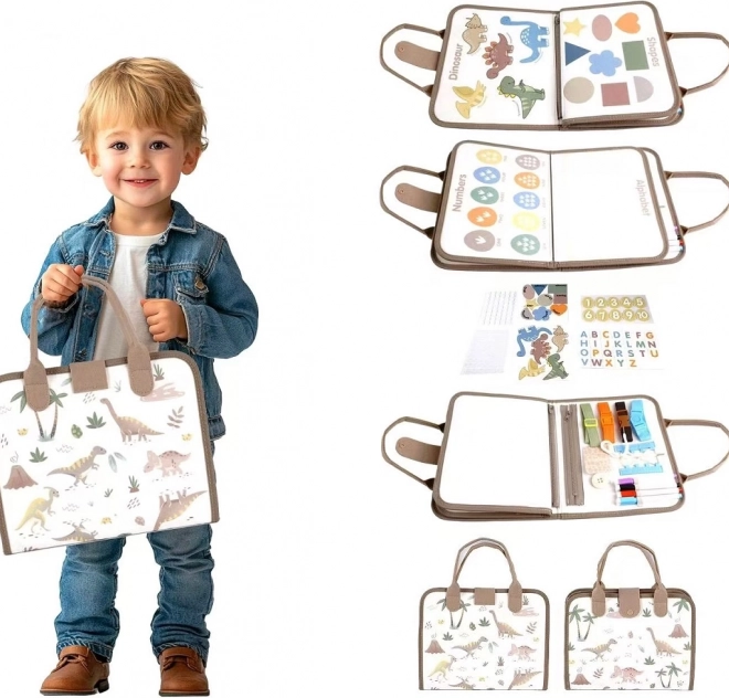 2kids toys sensoryczna busy książka dinozaury