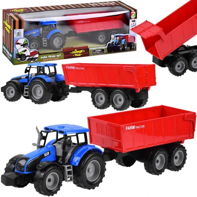 Traktor z przyczepą