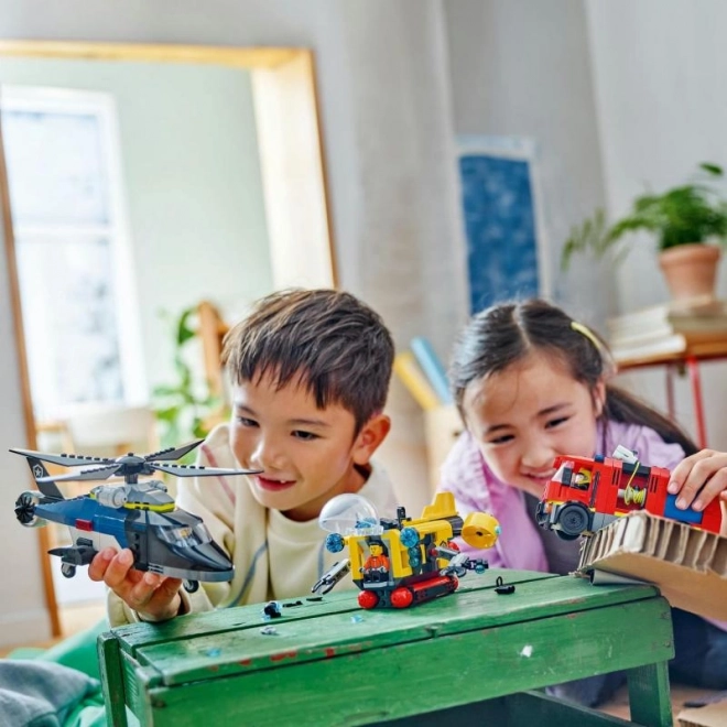LEGO® City 60462 Remix: Helikopter, wóz strażacki i łódź podwodna