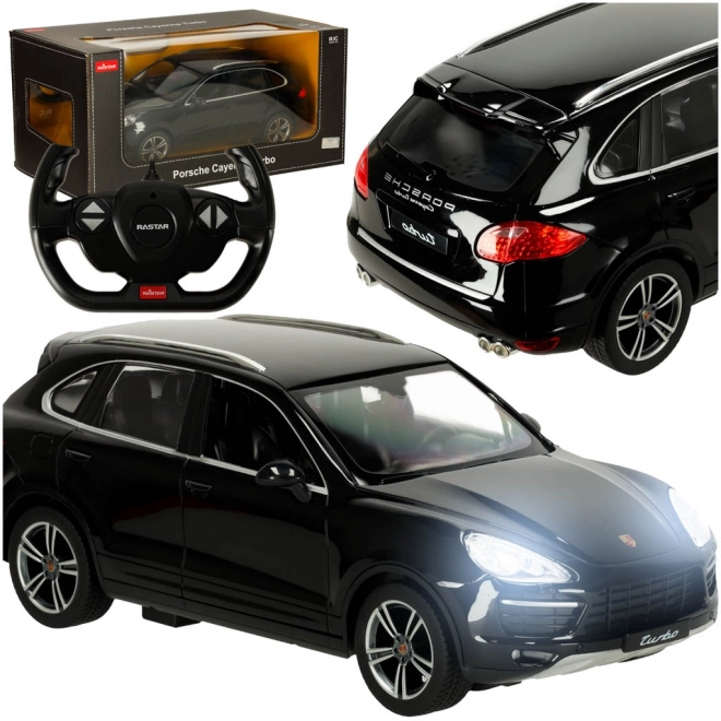 Rastar 42900 Porsche Cayenne Turbo 1:14 auto zdalnie sterowane czarne