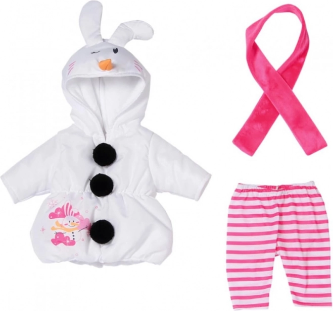 Modny kostium Dolly the Snowman dla lalki Baby Born