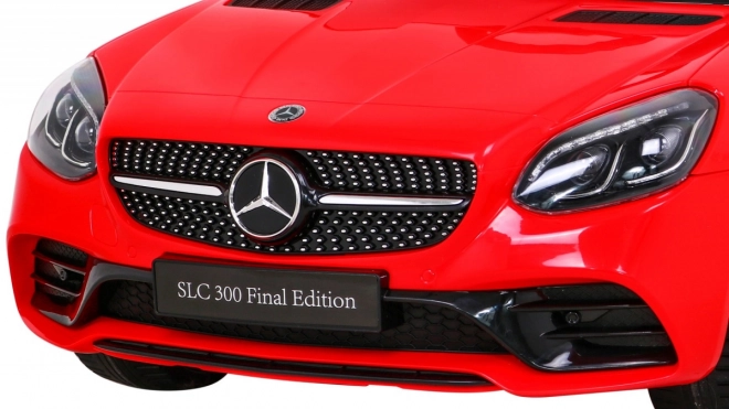 Mercedes Benz SLC300 Dziecięcy samochód na baterie Czerwony + dźwięki MP3 Światła + zdalne sterowanie + wolny start