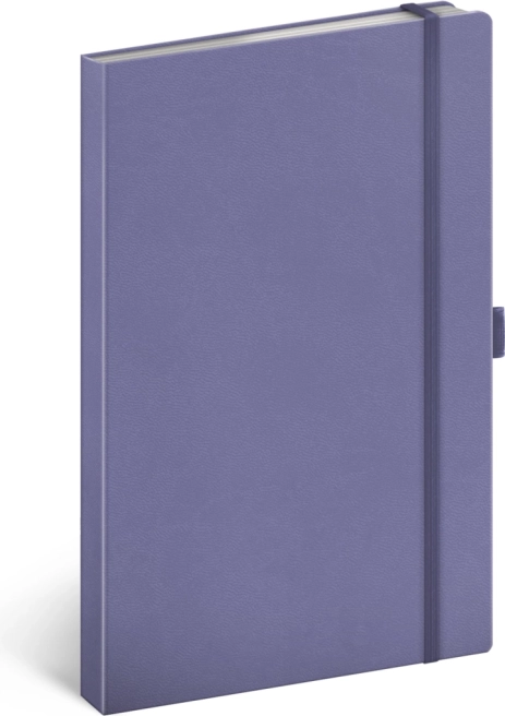 Liniowany notes Lila 13 × 21 cm z twardą oprawą