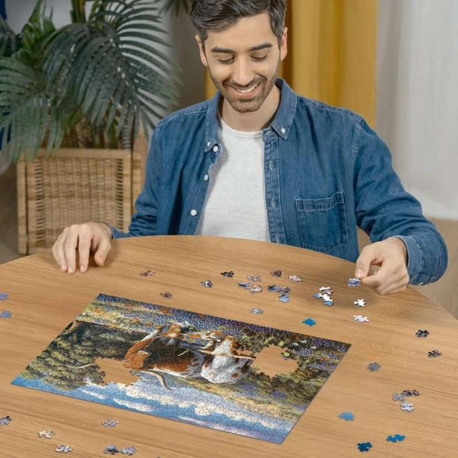 Puzzle Bydło na łące 500 kawałków