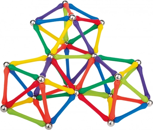 Magnetyczne klocki konstrukcyjne Woopie Kreatywne puzzle 180 szt.