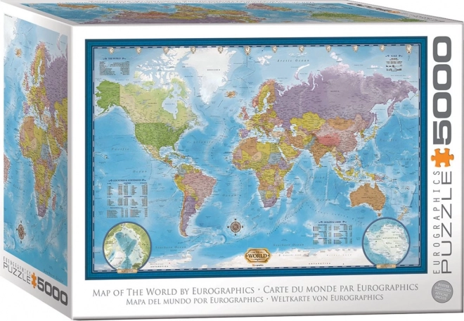 EUROGRAPHICS Puzzle Mapa świata 5000 elementów