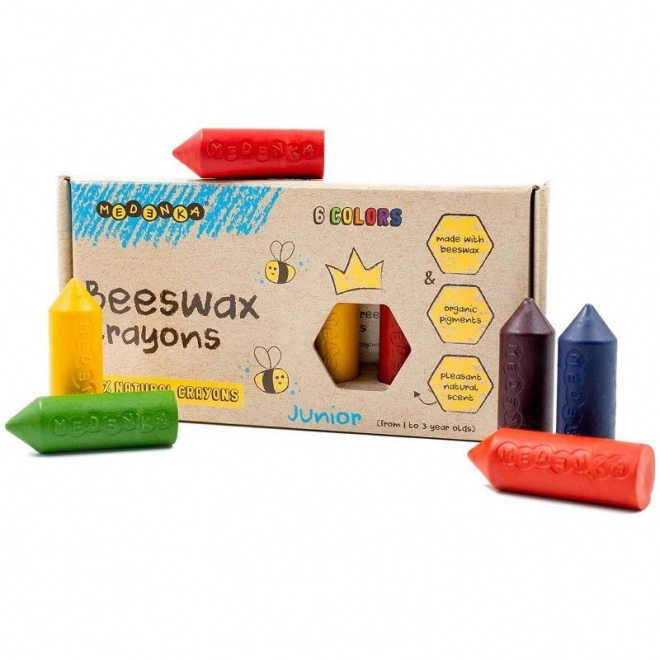 Ekologiczne kredki woskowe Junior 6 szt.
