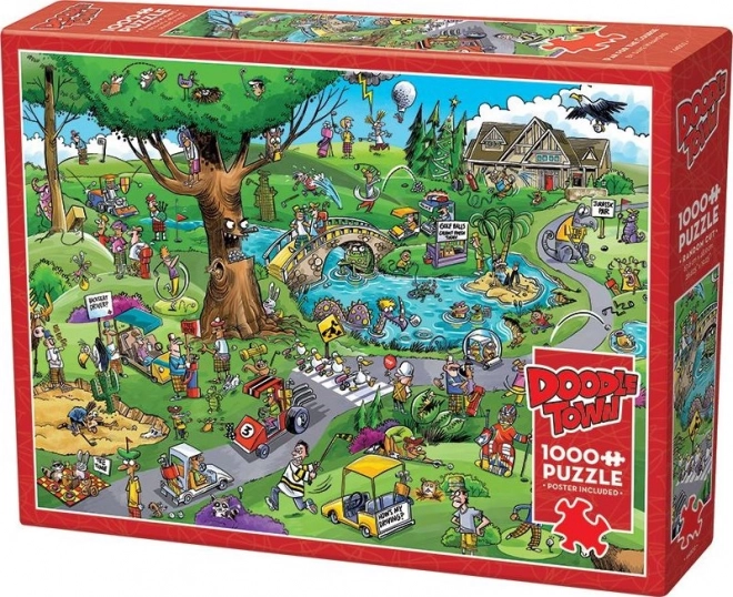 Puzzle DoodleTown: Typowy golf 1000 kawałków