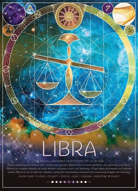 Puzzle COBBLE HILL Znak Zodiaku: Waga 500 elementów