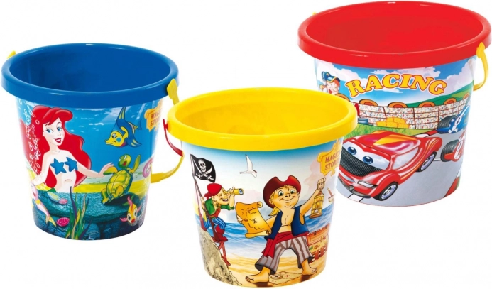 Plastowe wiaderko na piasek 21 × 18 cm dla dzieci