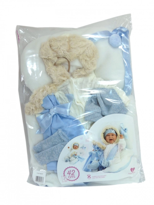 Llorens M740-77 ubranko dla lalki niemowlaka NOWO NARODZONEJ rozmiar 40-42 cm