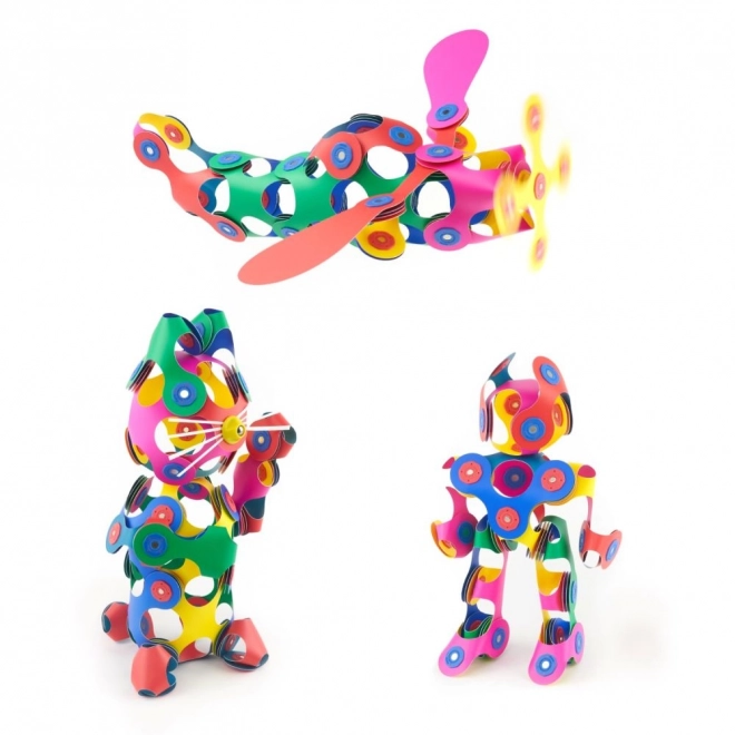 Magnetyczne klocki Clixo Super Rainbow, 60 sztuk