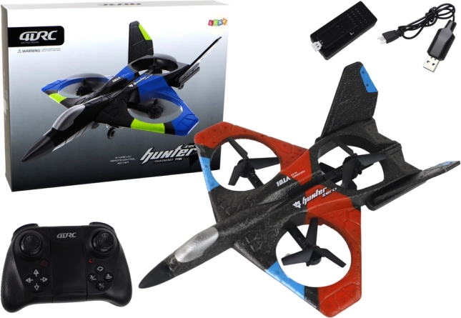 Kwadrokopter RC Fighter Samolot zdalnie sterowany Czerwony