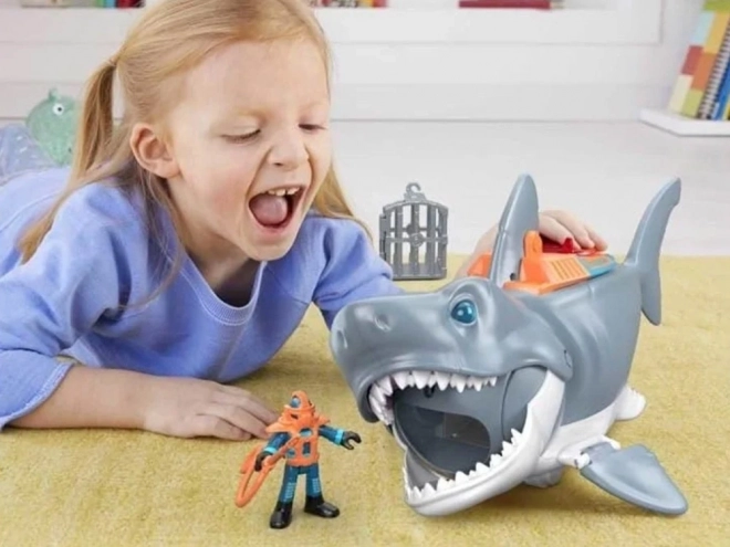Mega atakujący rekin Imaginext z ruchomą szczęką