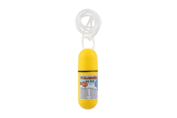 Skarbonka na szyję ze sznurkiem 11,5 cm plastik różne kolory