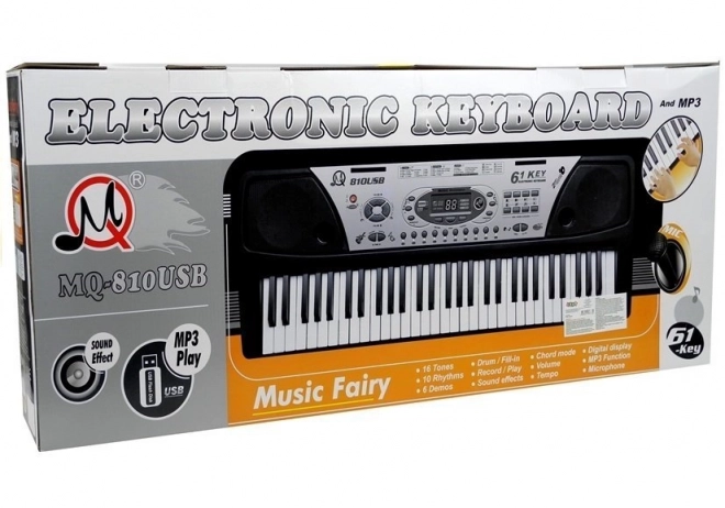 Elektroniczne klawisze z mikrofonem