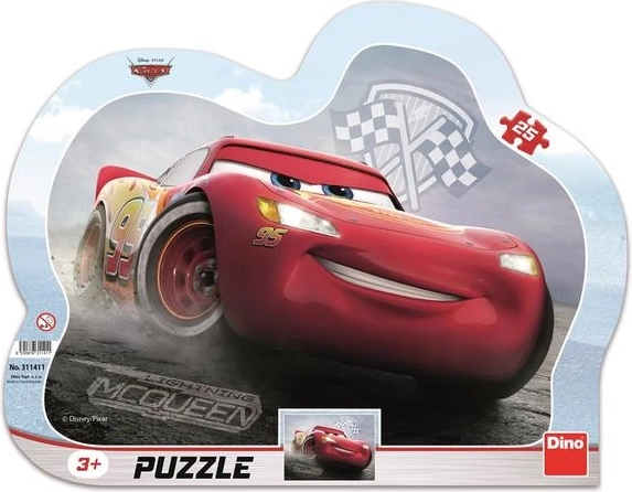 Dino Puzzle Auta 3: Zygzak McQueen - 25 elementów