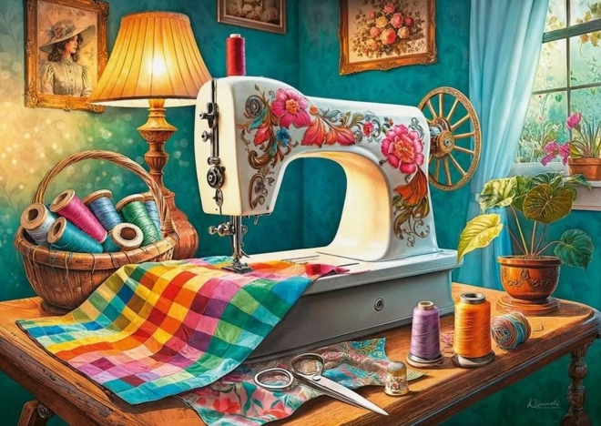 Cherry Pazzi Puzzle Mój kącik szycia 1000 elementów