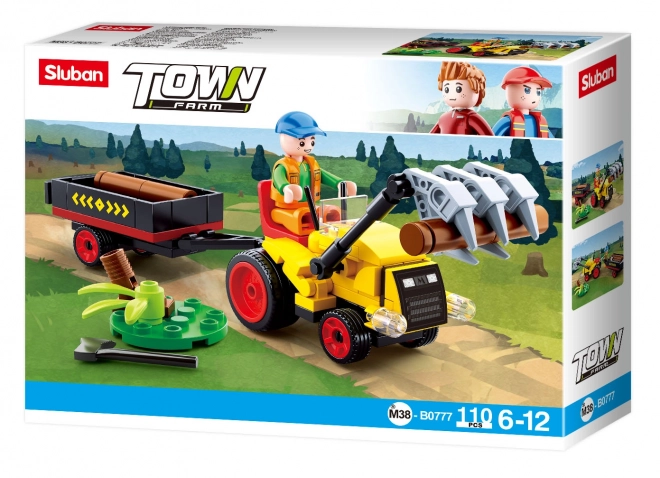 Sluban Town Farma Traktor z przyczepą