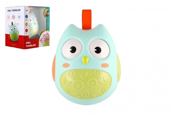 Roly Poly sowa plastikowa 11cm z dźwiękiem w pudełku 14x16x12cm 6m+