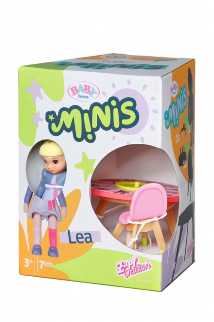 BABY born Minis Zestaw z urodzinowym stołem, krzesełkami i lalką