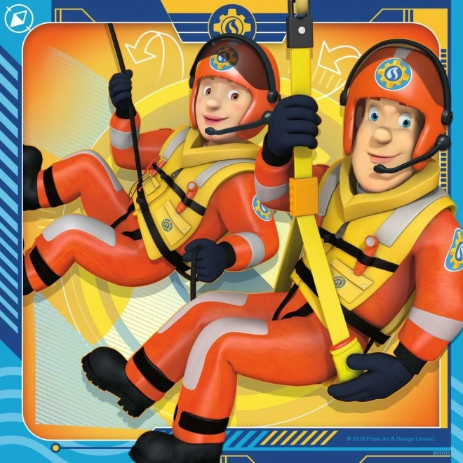 Ravensburger puzzle Strażak Sam na ratunek 3x49 elementów