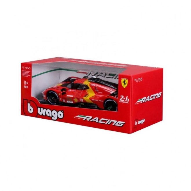 Bburago 1:24 Ferrari Wyścigi - 499P LMH - Czerwony #51