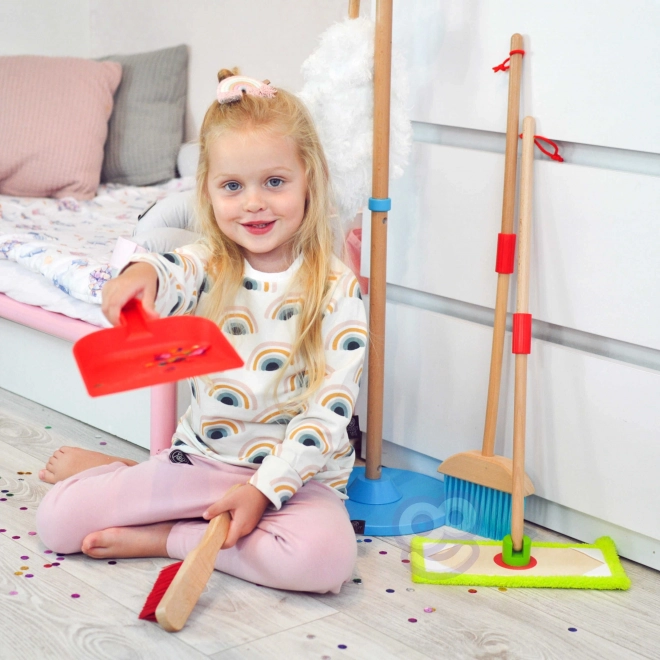 Drewniany zestaw do sprzątania dla dzieci Tooky Toy