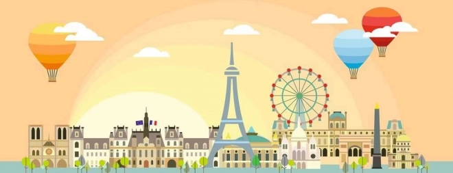 Panoramiczne puzzle 1000 elementów – PARIS od Ravensburger