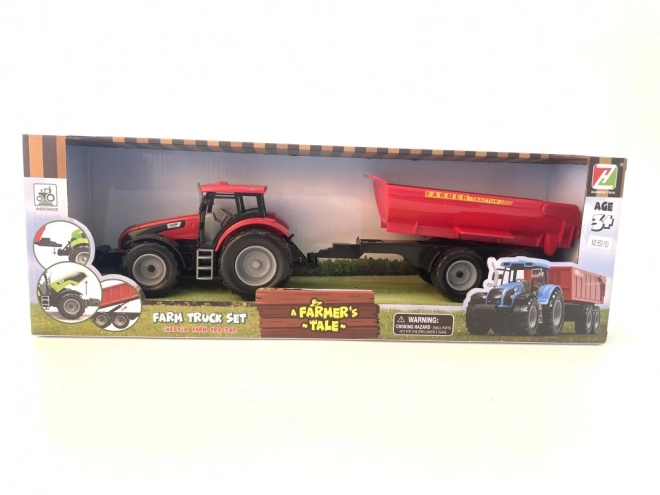 Traktor z przyczepą na napęd bezwładnościowy