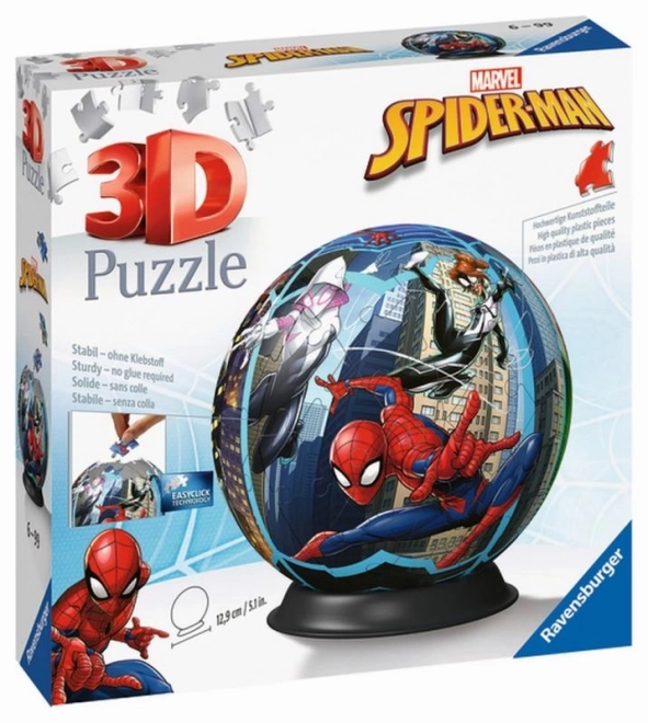 Piłka-Puzzla Spiderman 72 kawałki