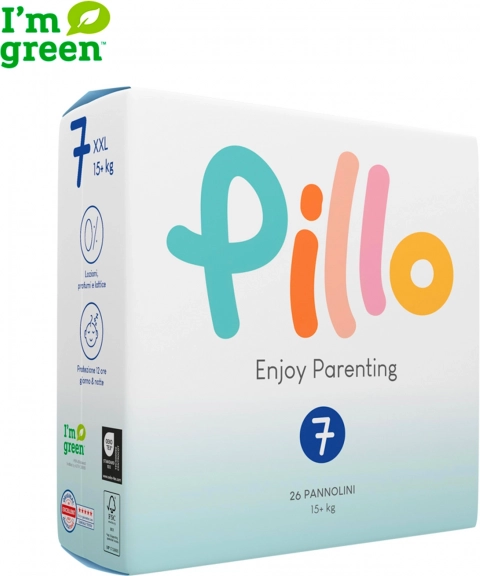 Jednorazowe pieluchy Premium rozm. 7 (+15 kg) 26 szt.