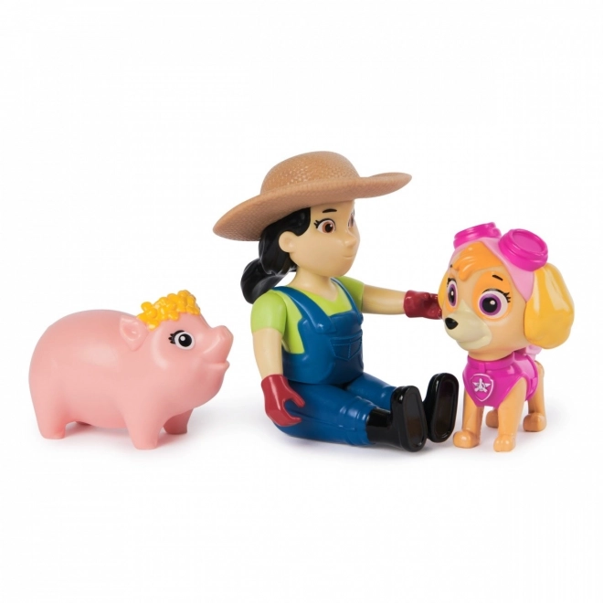 Zestaw figurek Psiego Patrolu Skye i Farmerki Yumi