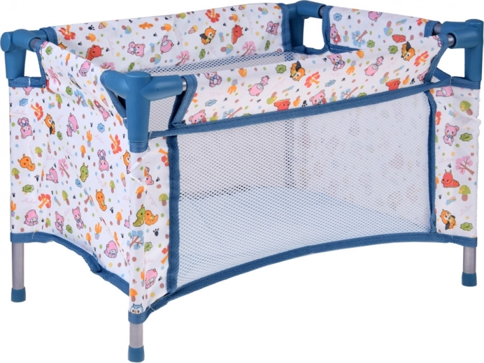 Łóżeczko turystyczne z oddychającą siatką i torbą