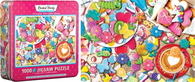 Puzzle w metalowym pudełku Eurographics Ciasteczkowa uczta 1000 elementów